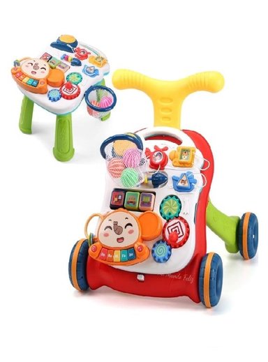 CENTRO DE ACTIVIDADES DOUX BEBE CON CAMINADOR 2 EN 1 ELEF 2EN1 MULTICOLOR