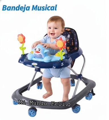 ANDADOR BABY HAPPY PARA BEBE MUSICAL ARBOLITO AZUL