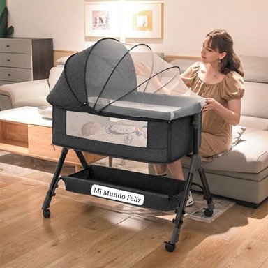 CUNA INFANTI BETTER GRIS COLECHO PARA BEBE DELUXE - 1