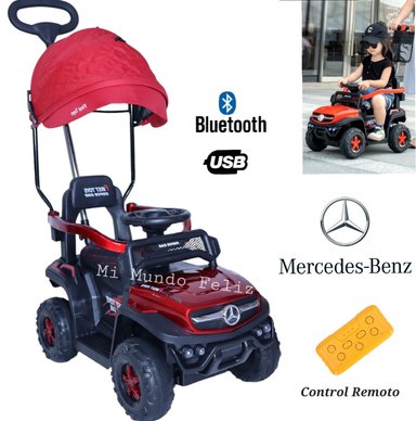 CARRITO ROJO NIÑOS BUGGY MERCEDES CON CONTROL REMOTO