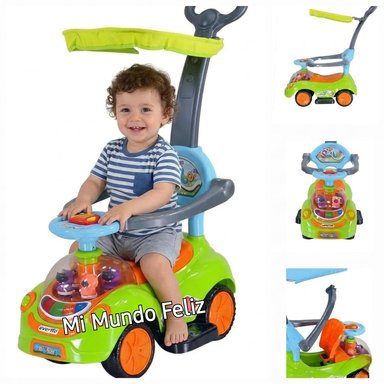 CARRITO BABY CELESTE CORREPASILLO BUGGY MUSICAL LUCES - 1