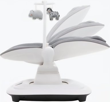 SILLA MECEDORA PARA BEBE ELECTRICA PREMIUM MODOS BALANCEO LIGTH GRAY - 2