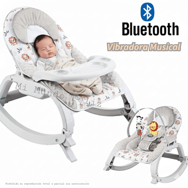 MECEDORA PARA BEBE CON VIBRACIONES RELAJANTES ZOO BEIGE