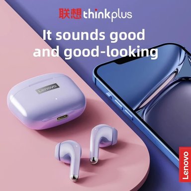 COMBO LENOVO AUDIFONOS LP40 PRO PURPURA+ LP40 PRO PURPURA - 2
