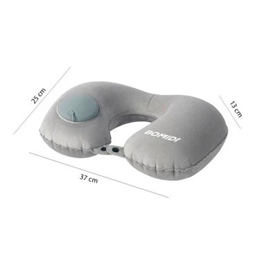 ALMOHADA DE CUELLO BOMIDI U02 GRIS INFLABLE - 2