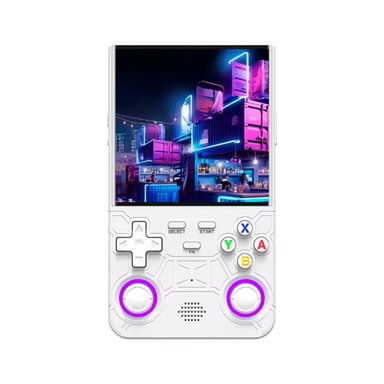 MINI CONSOLA RETRO R36 ULTRA BLANCO + ESTUCHE NEGRO - 1