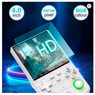MINI CONSOLA RETRO R36 ULTRA BLANCO + ESTUCHE NEGRO - 7