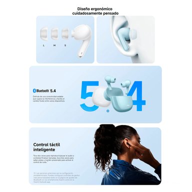 AUDÍFONOS INALÁMBRICOS REDMI BUDS 8 LITE AZUL BLUETOOTH 5.4 - 4