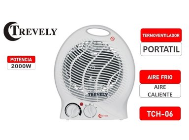 TERMOVENTILADOR  ELECTRICO TREVELY TCH06 - BLANCO - 2000W