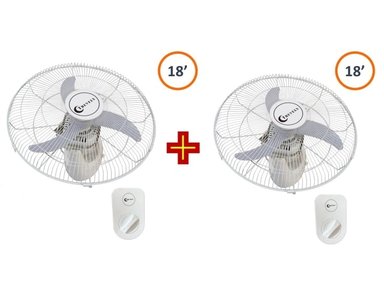 VENTILADOR DE TECHO TREVELY VT-1803 80 WATTS COMBO ORBITAL 18" BLANCO