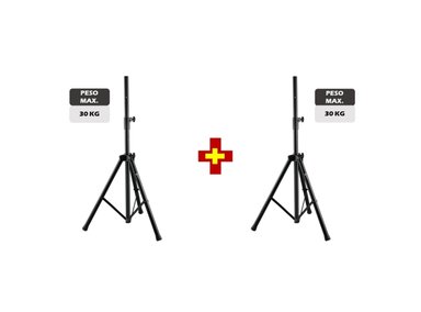 TRÍPODE PARA PARLANTE TREVELY 1.40 CM - NEGRO - 30KG - 1
