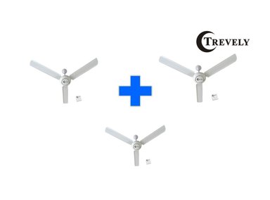 VENTILADOR TECHO TREVELY VT-5680 80W 56' SET*3