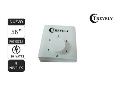 VENTILADOR TECHO TREVELY VT-5680 80W 56' SET*3 - 2