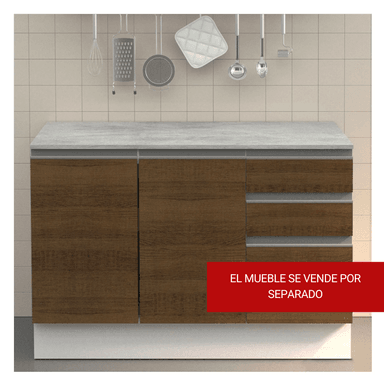 TABLERO PARA MUEBLE MADESA G270056SPR COCINA 120 CM GRIS | GRIS - 4