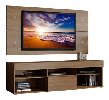 CENTRO DE ENTRETENIMIENTO MADESA MIAMI Y PANEL PARA TV HASTA 65 PULGADAS