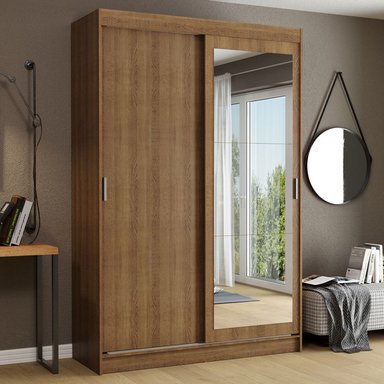 ROPERO MADESA 10971E TOKIO CORREDIZAS 1 ESPEJO 2 PUERTAS 2 CAJONES - 1