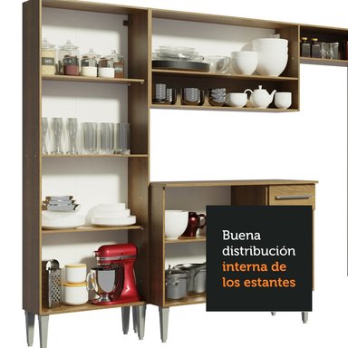 MUEBLE DE COCINA MADESA EMILLY 1 CAJÓN TOP 229 CM - 6