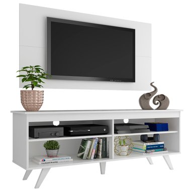 CENTRO DE ENTRETENIMIENTO MADESA MDES020012 UDINE Y PANEL DE TV HASTA 55” BLANCO