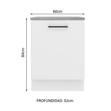 MUEBLE DE COCINA MADESA AGATA 60 CM 1 PUERTA - 5