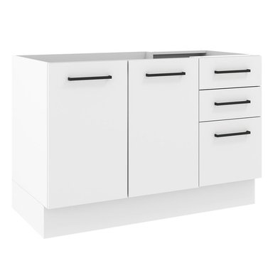 MUEBLE DE COCINA AGATA 120 CM (MOSTRADOR PARA LAVADERO) - BLANCO