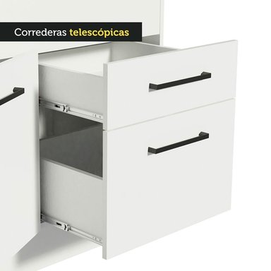 MUEBLE DE COCINA MADESA AGATA 2 CAJONES 150 CM MOSTRADOR PARA FREGADERO CON ENCIMERA - 6
