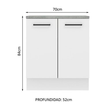 MUEBLE DE COCINA MADESA AGATA 70 CM 2 PUERTAS - 2