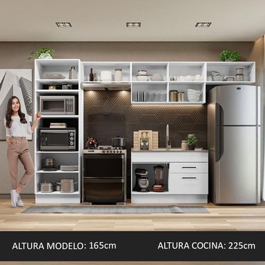MUEBLE DE COCINA MADESA GRAG350001 2 CAJONES INTEGRAL AGATA 350 CM - 5