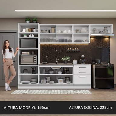 MUEBLE DE COCINA MADESA GRAG330001 3 CAJONES INTEGRAL AGATA 330 CM - 5