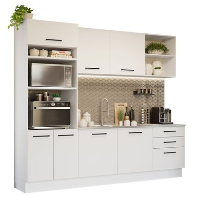 MUEBLE DE COCINA MADESA GRAG250001 3 CAJONES INTEGRAL AGATA 250 CM - 2