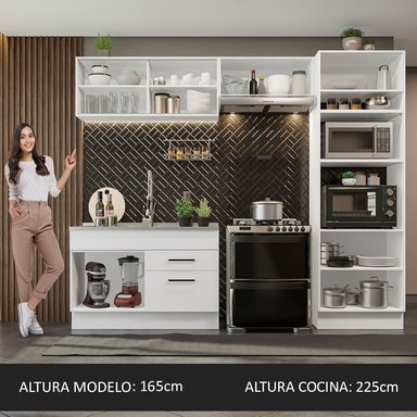 MUEBLE DE COCINA MADESA GRAG270005 2 CAJONES INTEGRAL AGATA 70 CM - 5