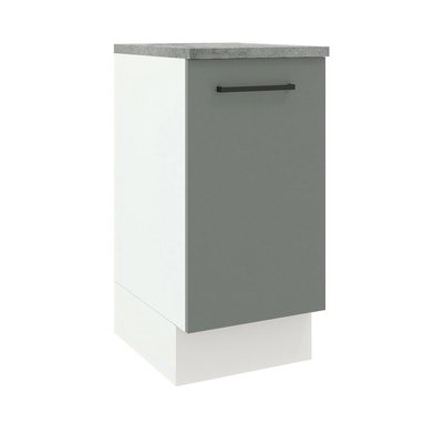 MUEBLE DE COCINA AGATA 40 CM 1 PUERTA - BLANCO/GRIS