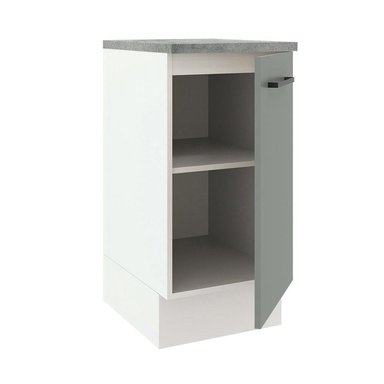 MUEBLE DE COCINA AGATA 40 CM 1 PUERTA - BLANCO/GRIS - 3