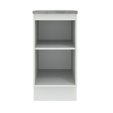 MUEBLE DE COCINA AGATA 40 CM 1 PUERTA - BLANCO/GRIS - 4