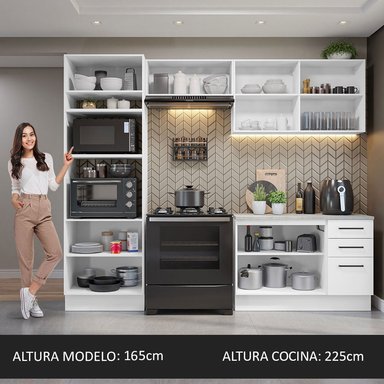 ARMARIO DE COCINA MADESA GRAG270007 3 CAJONES COMPLETO AGATA 270CM 07 - 5