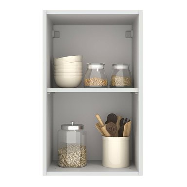 ALACENA DE COCINA AGATA 40 CM 1 PUERTA - BLANCO/GRIS - 3