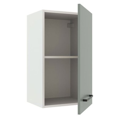 ALACENA DE COCINA AGATA 40 CM 1 PUERTA - BLANCO/GRIS - 4