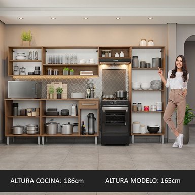 ARMARIO DE COCINA MADESA GREM293001 1 CAJÓN COMPLETO 293CM EMILLY 01 - 5