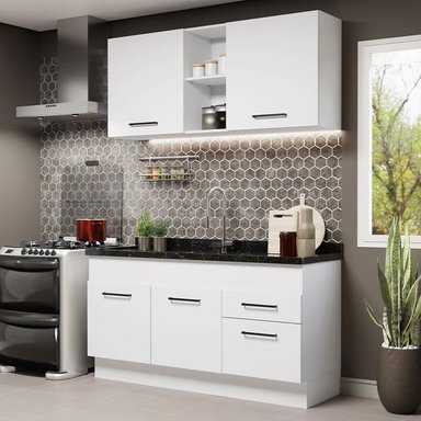 MUEBLE DE COCINA INTEGRAL AGATA 150 CM 02 - BLANCO