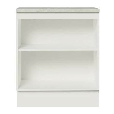 MUEBLE DE COCINA AGATA 70 CM 2 PUERTAS - BLANCO/GRIS - 4