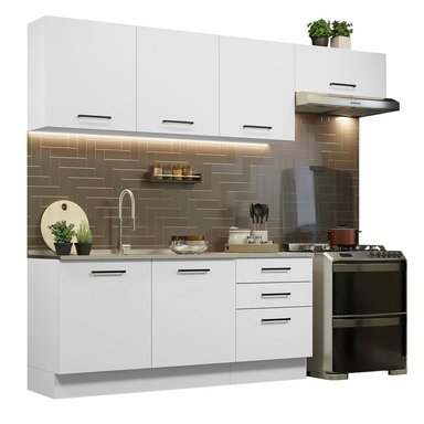 MUEBLE DE COCINA MADESA GRAG260002 3 CAJONES AGATA INTEGRAL 260 CM