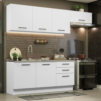 MUEBLE DE COCINA MADESA GRAG260002 3 CAJONES AGATA INTEGRAL 260 CM - 2