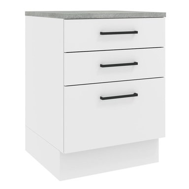 MUEBLE DE COCINA MADESA AGATA 3 CAJONES 60 CM