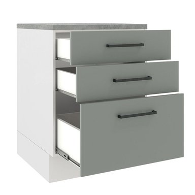 MUEBLE DE COCINA MADESA AGATA 3 CAJONES 60 CM - 3