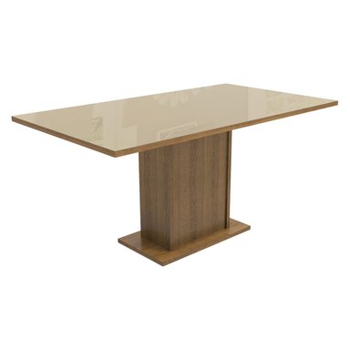 MESA COMEDOR MADESA 52757G2VI RECTANGULAR CON TABLERO MADERA CRISTAL