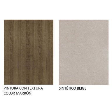 JUEGO DE COMEDOR LEXY CON 4 SILLAS - MARRÓN/BEIGE - 9