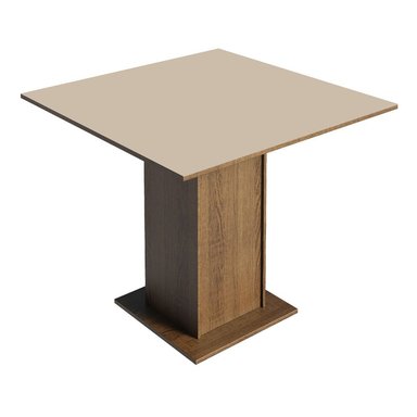 MESA DE COMEDOR MADESA 53637G1 MARRON/CREMA 91.5X109.5CM CUADRADA 4 PUESTOS 5363