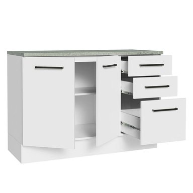 MUEBLE DE COCINA MADESA G2412409AGCT 3 CAJONES AGATA 120CM CON ENCIMERA - 5