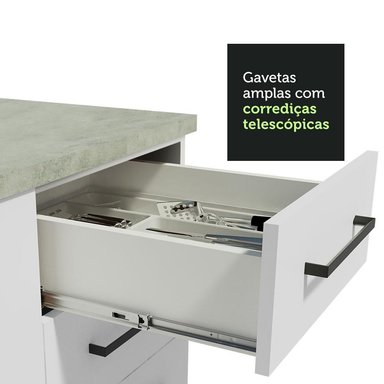 MUEBLE DE COCINA MADESA G2412409AGCT 3 CAJONES AGATA 120CM CON ENCIMERA - 8