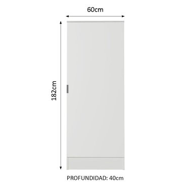 MUEBLE ZAPATERO MADESA 110409 ISIS 1 PUERTA BLANCO - 2