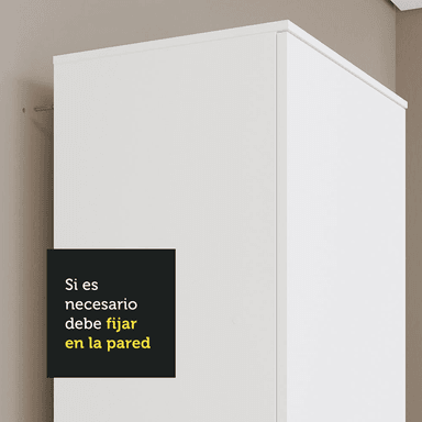 MUEBLE ZAPATERO MADESA 110409 ISIS 1 PUERTA BLANCO - 7